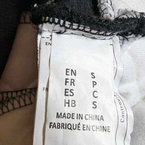 URBAN HERITAGE SWEATSHIRT QUILTED sweater Sz SMALL BLACK WHITE TRULY STUNNING ! - Picture 11 of 14